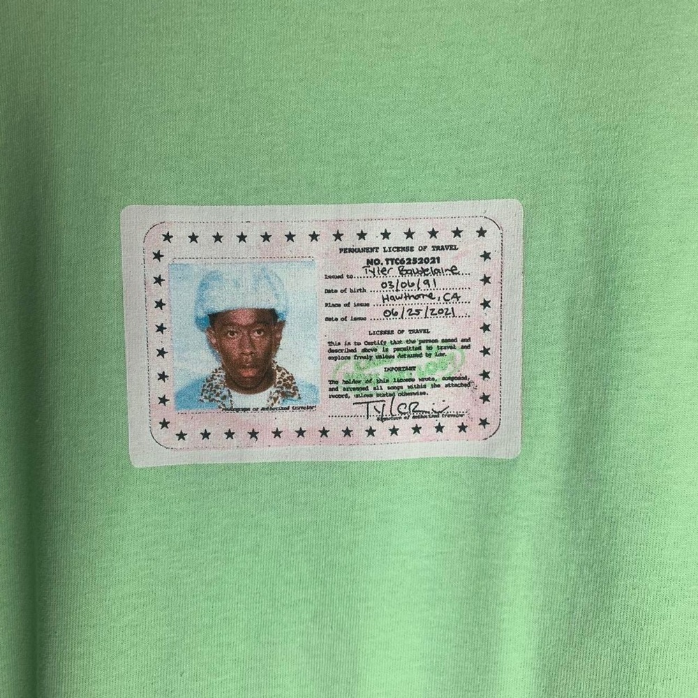 Light green Tyler the Creator T-Shirt: Call Me If You Get Lost